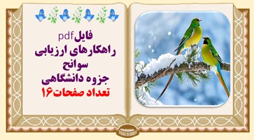 راهکارهای ارزیابی سوانح جزوه دانشگاهی   سوانح از دیدگاه  W.H.S