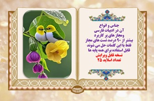 پاورپوینت جناس و انواع آن در ادبیات فارسی ومجاز های پر کاربرد