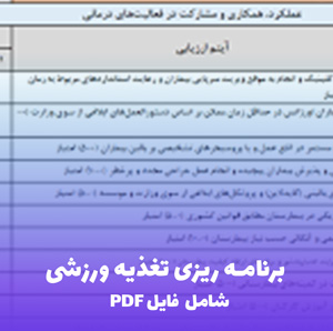 برنامه ریزی تغذیه ورزشی | راهنمای بهبود عملکرد ورزشی (فایل PDF)