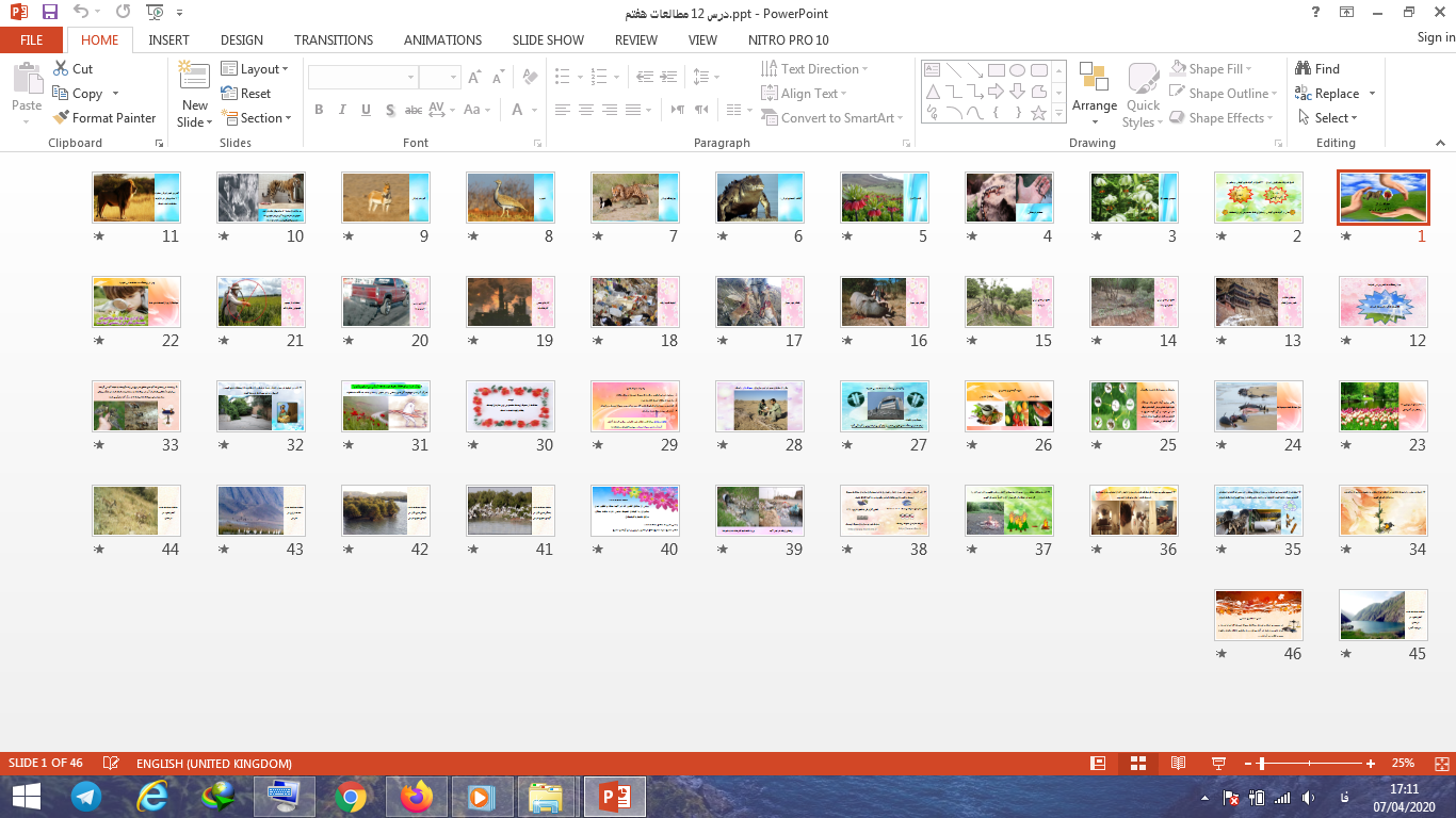 دانلود پاورپوینت حفاظت از زیستگاه های ایران درس دوازدهم مطالعات اجتماعی پایه هفتم دوره اول متوسطه