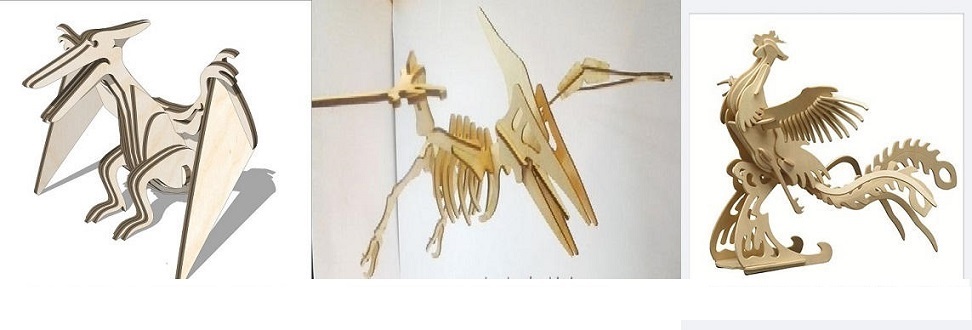 دانلود مجموعه 3 عددی طرح معرق دایناسور پرنده